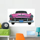 Pink Classic Car Cuba Wall Decal
