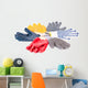 Various rubber worker gloves. Wall Decal