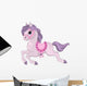 Pretty Carousel Pony with Wall Decal