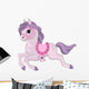 Pretty Carousel Pony with Wall Decal