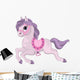 Pretty Carousel Pony with Wall Decal