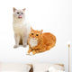 Two Cats Wall Decal