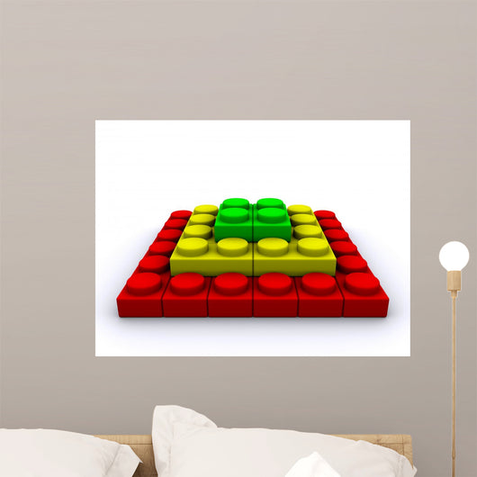 Lego-pyramid Wall Decal