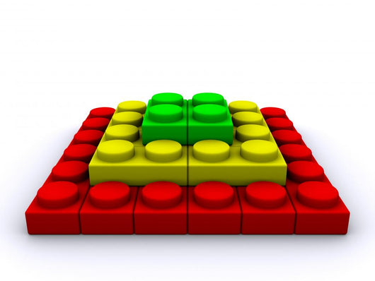 Lego-pyramid Wall Decal