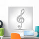Abstract Music Background Vector Wall Decal