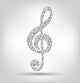Abstract Music Background Vector Wall Decal