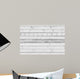 Old White Wooden Wall - Wall Decal