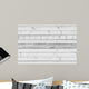 Old White Wooden Wall - Wall Decal