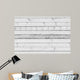 Old White Wooden Wall - Wall Decal