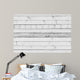 Old White Wooden Wall - Wall Decal