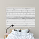 Old White Wooden Wall - Wall Decal