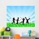 Children Playing Wall Decal