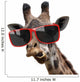 giraffe hipster sunglasses Wall Decal