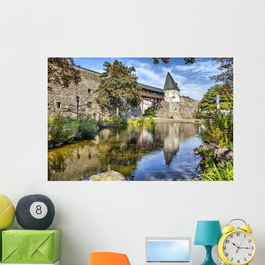 Old city wall of Andernach Wall Mural