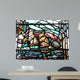 Rabbits and Ducks Stained Wall Decal