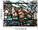 Rabbits and Ducks Stained Wall Decal