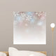 Abstract Christmas with Snowflakes Wall Decal