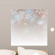 Abstract Christmas with Snowflakes Wall Decal