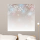 Abstract Christmas with Snowflakes Wall Decal