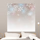 Abstract Christmas with Snowflakes Wall Decal