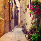 Street Pienza Wall Decal