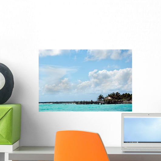 Tropical Beach Wall Decal 2