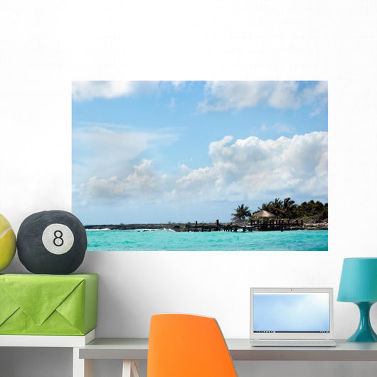 Tropical Beach Wall Decal 2