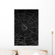 cobweb with morning dew Wall Mural