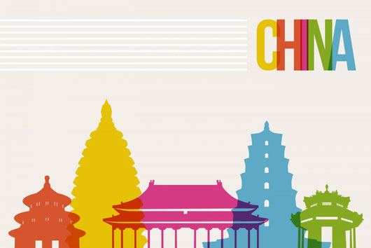 Travel China Destination Landmarks Wall Decal