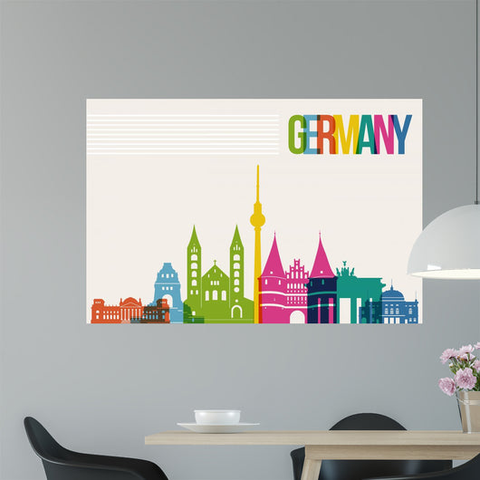 Travel Germany Destination Landmarks Wall Decal