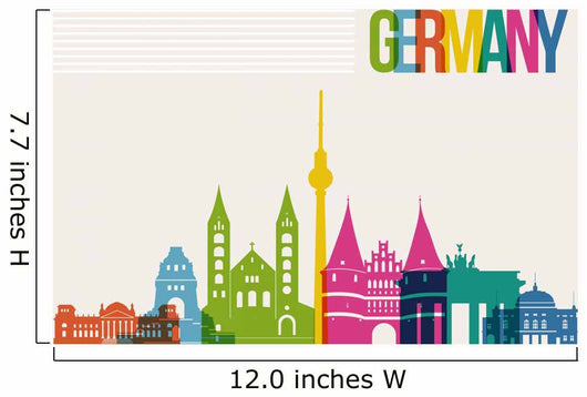 Travel Germany Destination Landmarks Wall Decal