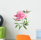 Pink peonies botanical watercolor Wall Decal