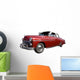 Red Vintage Car Wall Decal