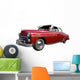 Red Vintage Car Wall Decal