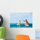 Father and Son Going Surfing Wall Mural