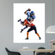 American Football Player Action 4 Wall Decal