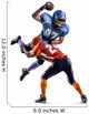 American Football Player Action 4 Wall Decal