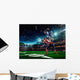 American Football Player Action 3 Wall Decal