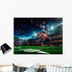 American Football Player Action 3 Wall Decal