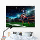 American Football Player Action 3 Wall Decal