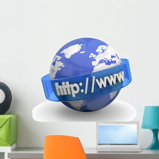 Internet Concept - 3D Wall Decal