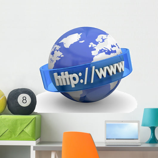 Internet Concept - 3D Wall Decal