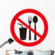 No eat and drink signs Wall Decal