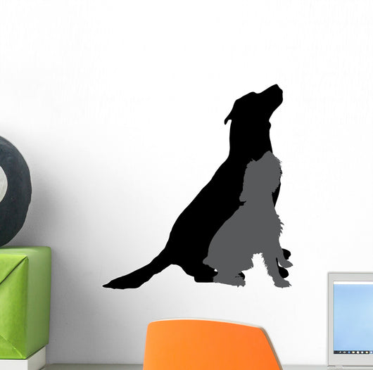 Vector Silhouette of a Dog. Wall Decal