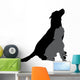 Vector Silhouette of a Dog. Wall Decal