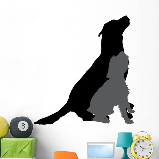 Vector Silhouette of a Dog. Wall Decal