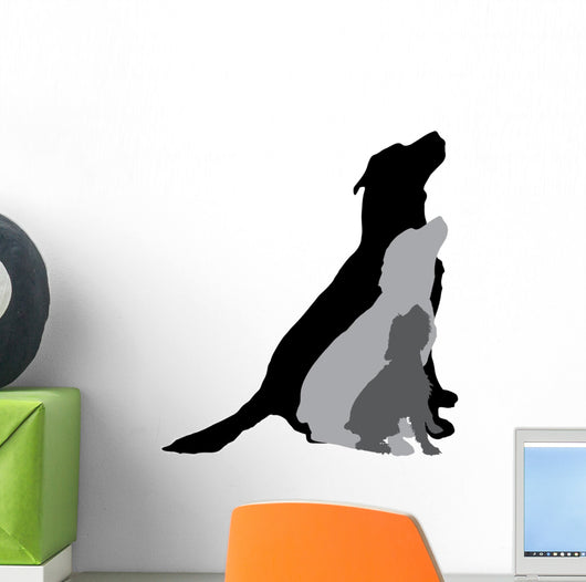 Vector Silhouette Dog 8 Wall Decal