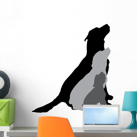 Vector Silhouette Dog 8 Wall Decal