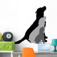 Vector Silhouette Dog 8 Wall Decal
