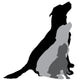 Vector Silhouette Dog 8 Wall Decal